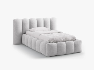 PAT SINGEL LUPINE, GRI DESCHIS, CU TAPITERIE DIN TEXTIL BOUCLE BALOO, MICADONI