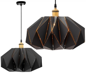 PENDUL APP241-1CP, 20x35 cm, NEGRU AURIU, DIN METAL, STIL MODERN, TU