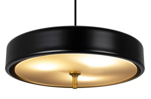 PENDUL ARTE, NEGRU/AURIU, DIN ALUMINIU SI METAL, STIL MODERN, B2 - Img 3