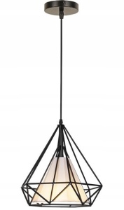 PENDUL BELLO APP010-1CP, 28x28 cm, NEGRU, DIN OTEL SI METAL DE INALTA CALITATE, STIL MODERN, TU - Img 2