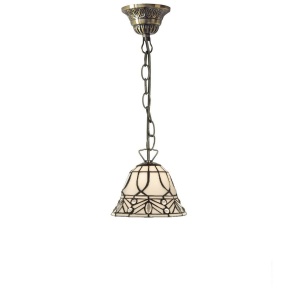 PENDUL DEOSEBIT TIFFANY 18CM, COD 2019-18+C1, DIN METAL SI STICLA