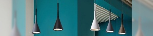 PENDUL FLAT A, FLAT BLACK, 25x123 cm, NEGRU, DIN ALUMINIU DE INALTA CALITATE, STIL MODERN, TU - Img 7