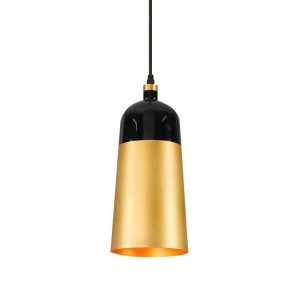 PENDUL FOX ROSE GOLD, 25x123cm, NEGRU SI ROZ AURIU, DIN ALUMINIU DE INALTA CALITATE, STIL MODERN, TU - Img 3