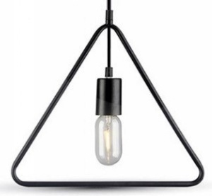 PENDUL GEOMETRIC JDL-08, 37x100 cm, NEGRU, DIN OTEL SI METAL DE INALTA CALITATE, STIL MODERN, TU
