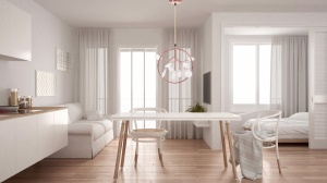 PENDUL GLAMOR APP568-1CP, 160x45 cm, ROZ AURIU, DIN METAL DE INALTA CALITATE, STIL MODERN, TU - Img 5