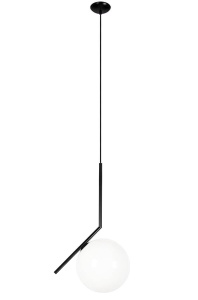 PENDUL HALM 20, DIN METAL SI STICLA, NEGRU/ALB, STIL MODERN, B2 - Img 2