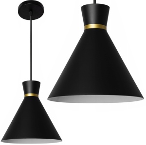 PENDUL KONA BLACK APP093-1CP, 20x120 cm, NEGRU SI AURIU, DIN METAL, STIL MODERN, TU