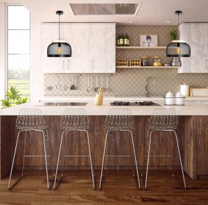 PENDUL LH20126, LOFT STYLE, 38x25/76 cm, NEGRU SI NATURAL, DIN OTEL SI METAL DE INALTA CALITATE, STIL MODERN, TU - Img 5