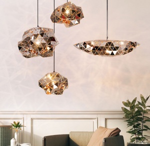 PENDUL MIRROR APP497-1CP, 80x15 cm, ROZ AURIU SI NEGRU, DIN METAL, STIL MODERN, TU - Img 2