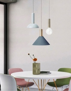 PENDUL OSTI A WHITE / GOLD APP106-1CP, 5x100 cm, ALB, DIN ALUMINIU, STIL MODERN, TU - Img 7