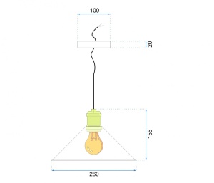 PENDUL PORTO WHITE, ALB, 26x100 cm, DIN METAL, STIL MODERN, TU - Img 5