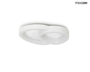 PLAFONIERA CELLS 2 ALB, CONFECTIONATA DIN ACRIL SI METAL, STIL MODERN