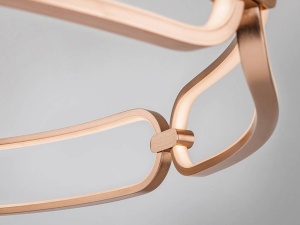 PLAFONIERA COLETTE, CU TELECOMANDA, 47CM, AURIU ROSE/OPAL, DIN ALUMINIU SI SILICON, STIL MODERN - Img 2