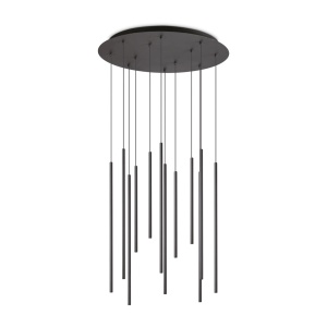 PLAFONIERA FILO SP12, NEGRU, DIN METAL, STIL MODERN