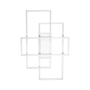 PLAFONIERA FRAME PL RETTANGOLO, ALB, DIN METAL, STIL MODERN