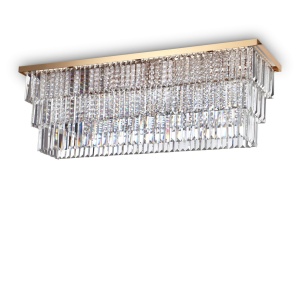 PLAFONIERA MARTINEZ PL8, AURIU, DIN CRISTAL, STIL MODERN
