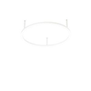 PLAFONIERA ORACLE SLIM PL D050 ROUND, ALB, DIN POLICARBONAT, STIL MODERN