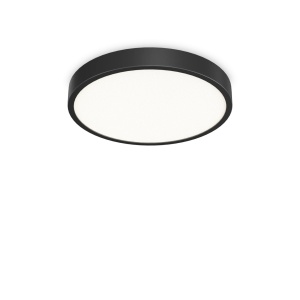 PLAFONIERA RAY PL D60, NEGRU, DIN ALUMINIU, STIL MODERN