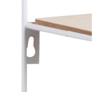 RAFT DARKEBERG, DIN METAL SI MDF, ALB/NATURAL, STIL MODERN, B2 - Img 6