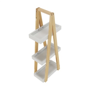 RAFT DE DEPOZITARE ARVEN, ALB/NATURAL, DIN LEMN/MDF, STIL MODERN, TK - Img 8