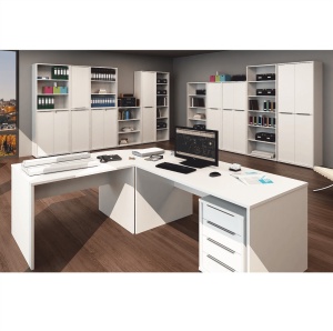 RAFT INALT RIOMA TIP 01, ALB, DIN DTD LAMINAT, STIL MODERN, TK - Img 3