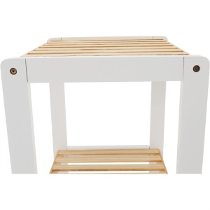 RAFT POLIVALENT TRIGO TYPE 2, ALB/NATURAL, DIN MDF SI LEMN MASIV, STIL MODERN, TK - Img 3