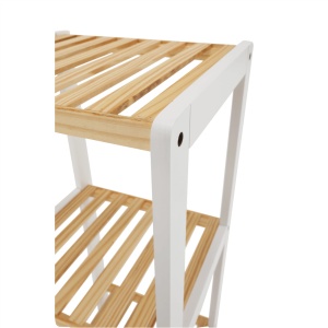 RAFT POLIVALENT TRIGO TYPE 2, ALB/NATURAL, DIN MDF SI LEMN MASIV, STIL MODERN, TK - Img 5