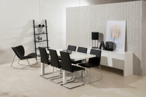 RAFT WRITEX NEGRU, CONFECTIONAT DIN LEMN DE CAUCIUC SI FURNIR, STIL MODERN - Img 5