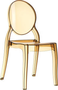 SCAUN CHIHLIMBAR TRANSPARENT ELIZABETH STIL MODERN B2