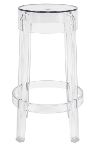 SCAUN DE BAR CHARLES 65 TRANSPARENT, DIN POLICARBONAT - Img 2