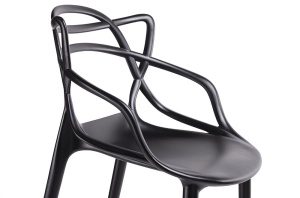 SCAUN DE BAR, NEGRU HILO PREMIUM, CONFECTIONAT DIN POLIPROPILENA, STIL MODERN - Img 4