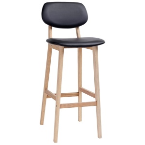 SCAUN DE BAR NEGRU HOKER DEKER STIL MODERN B2 - Img 1