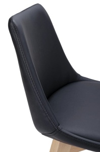 SCAUN DE BAR NEGRU HOKER SLIM SOFT STIL MODERN B2 - Img 5