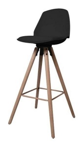 SCAUN DE BAR NEGRU OSLO STIL MODERN B2