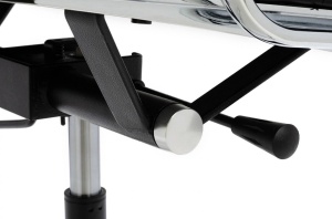SCAUN DE BIROU AERON PRESTIGE PLUS, NEGRU/CROM, PIELE NATURALA SI METAL, STIL MODERN - Img 7