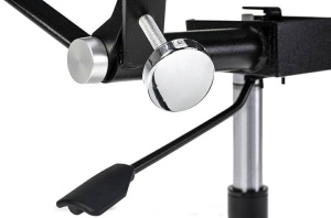 SCAUN DE BIROU AERON PRESTIGE PLUS, NEGRU, PIELE NATURALA SI METAL, STIL MODERN - Img 4