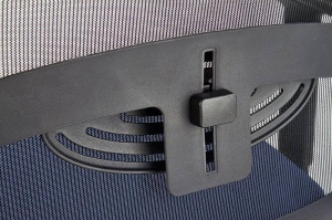 SCAUN DE BIROU EXTENSIBIL GULIETTA, ALBASTRU/NEGRU, DIN METAL SI TEXTIL, STIL MODERN, HALMAR - Img 5