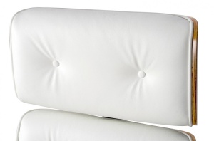 SCAUN DE BIROU LOUNGE BUSINESS, ALB/NATUR, PIELE NATURALA SI LEMN DE FRASIN, STIL MODERN - Img 2