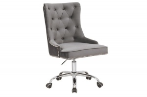 SCAUN DE BIROU, VICTORIAN GRI, COD 38791, DIN CATIFEA, DESIGN ELEGANT - Img 2