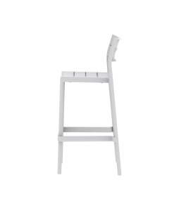 SCAUN DE TERASA DE BAR CAPRI 55, REALIZAT DIN PLASTIC, CULOARE ALB/GRI, PENTRU UZ COMERCIAL, ARTIM GROUP SELECTION - Img 3