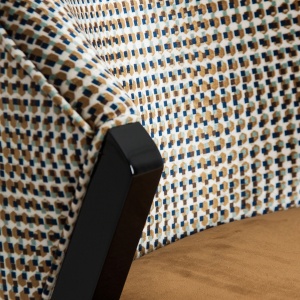 SCAUN DEOSEBIT BRILLON, LEMN DE CAUCIUC SI TEXTIL, ARTIM GROUP SELECTION - Img 5