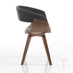 SCAUN DEOSEBIT, VISBY, CADRUL DIN FURNIR SI PIELE ECO, STIL MODERN, COD 4372 - Img 2