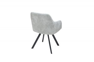 SCAUN ,DESIGN VINTAGE/INDUSTRIAL, LUCCA, GRI/NEGRU, COD 38310 - Img 6