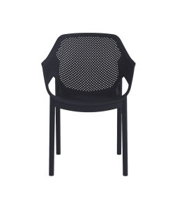 SCAUN DIN PLASTIC PENTRU TERASA AERO 23 , CULOARE NEAGRA, PENTRU UZ COMERCIAL, ARTIM GROUP SELECTION - Img 2