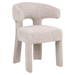 SCAUN DINIG NERIO NATURAL FANCY, 214143, CONFECTIONAT DIN POLIESTER, METAL SI SPUMA, BEJ, STIL MODERN - Img 3