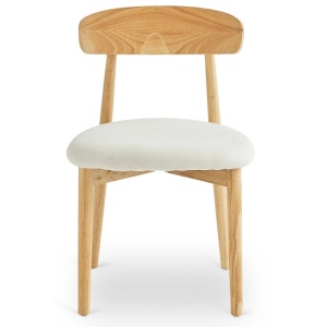 SCAUN DINING, ARTIM MEBLE, REALIZAT DIN LEMN SI TEXTIL, CULOARE STEJAR/BEJ, STIL MODERN - Img 6