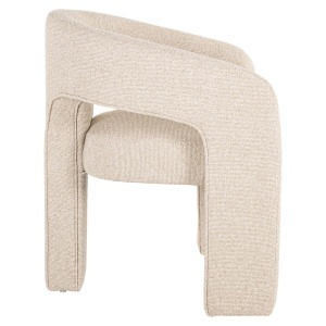 SCAUN DINING BELLE, REALIZAT DIN LEMN, FURNIR SI TEXTIL IGNIFUG, CULOARE CREM, DESIGN DEOSEBIT, RICHMOND INTERIORS - Img 5