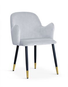 SCAUN DINING CAMEL ARGINTIU/NEGRU/AURIU TAPITERIE DIN CATIFEA STIL MODERN