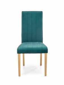 SCAUN DINING DIEGO 3, VERDE MONOLITH 37/STEJAR, CU TAPITERIE DIN CATIFEA SI PICIOARE DIN LEMN MASIV, STIL CLASIC - Img 3
