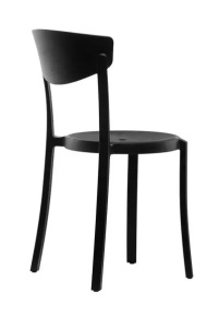 SCAUN DINING DOMODO, NEGRU, STIL CLASIC - Img 2
